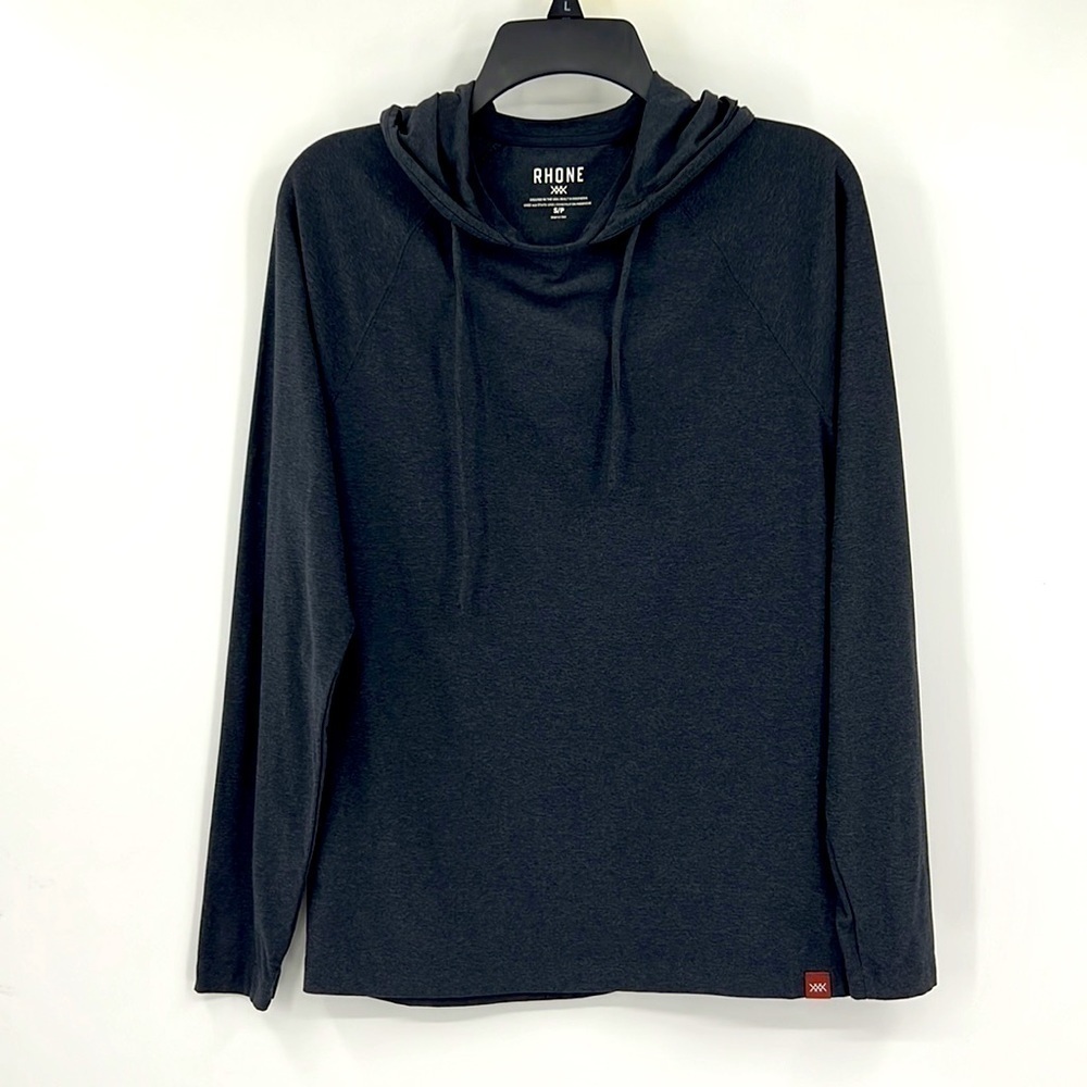 RHÔNE element, lounge, hoodie, crewneck, long sleeve, hoodie, SZ S/P dark gray